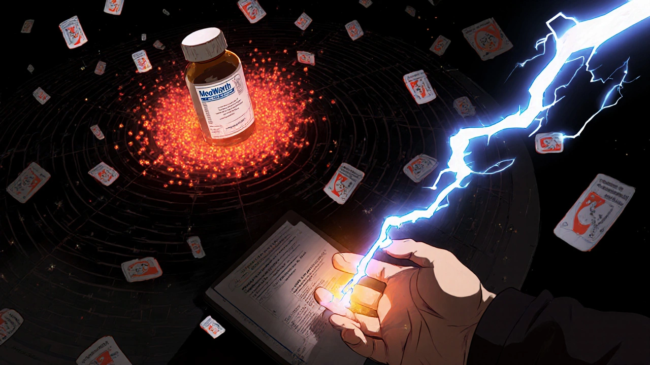 Patient safety alerts swirling around a drug recall warning in a digital control system