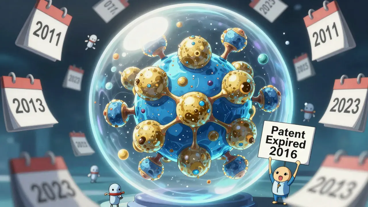 A biologic drug trapped in a 12-year time bubble as generics try to break through.